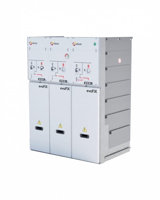 HPC 400 high-power charger with a sleek yet bulky design, in white, with green led stripes on the sides and a cable management system on the top.
